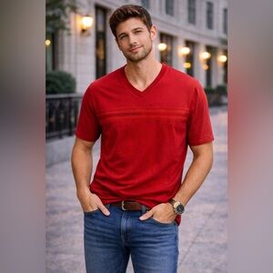 Tommy Hilfiger Red Men's Short Sleeve Tee